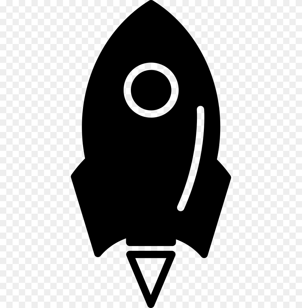 Rocket Ship Variant With Circle Outline Icon Stencil, Silhouette, Clothing, Hoodie Free Png Download