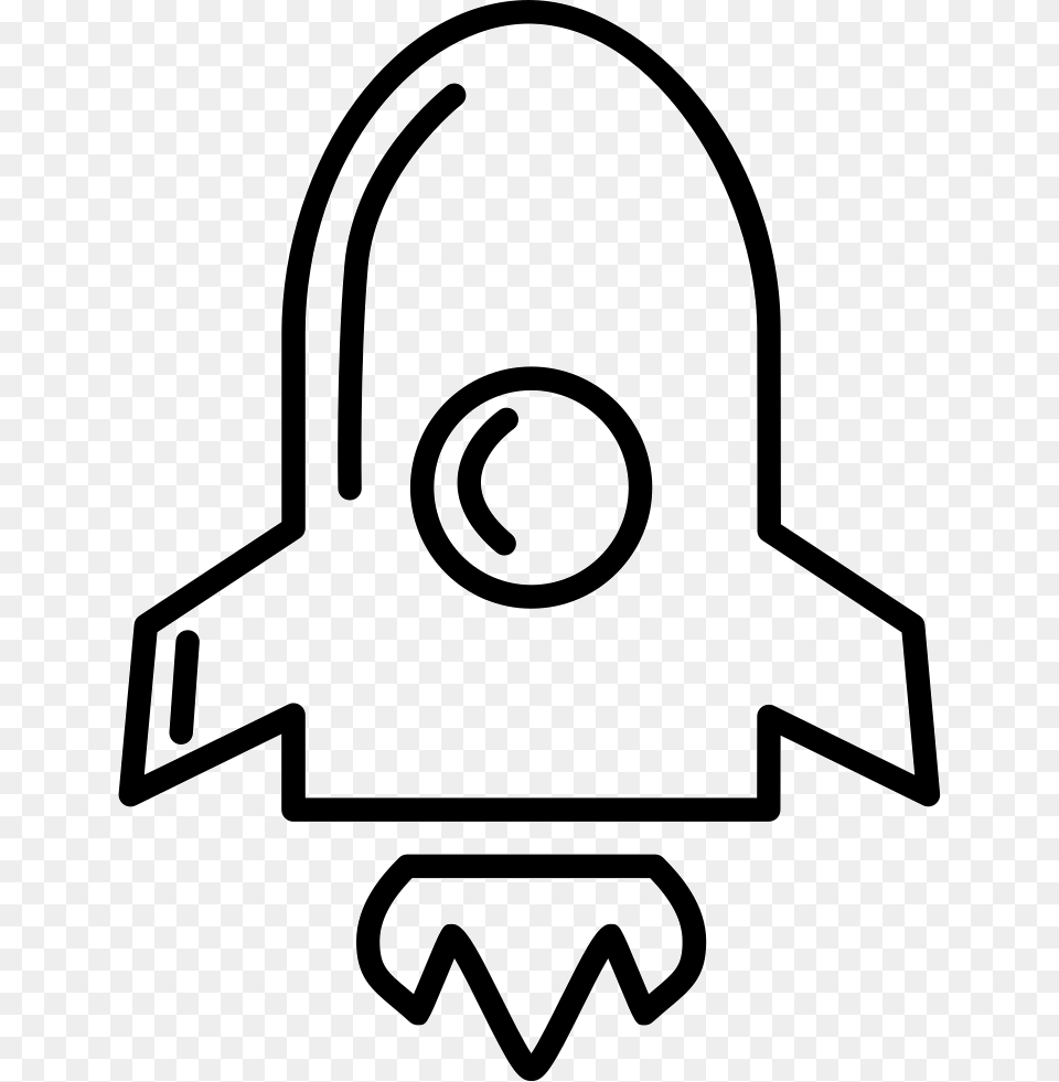 Rocket Space Ship Outline Space Rocket Outline, Stencil, Helmet, Symbol Png Image