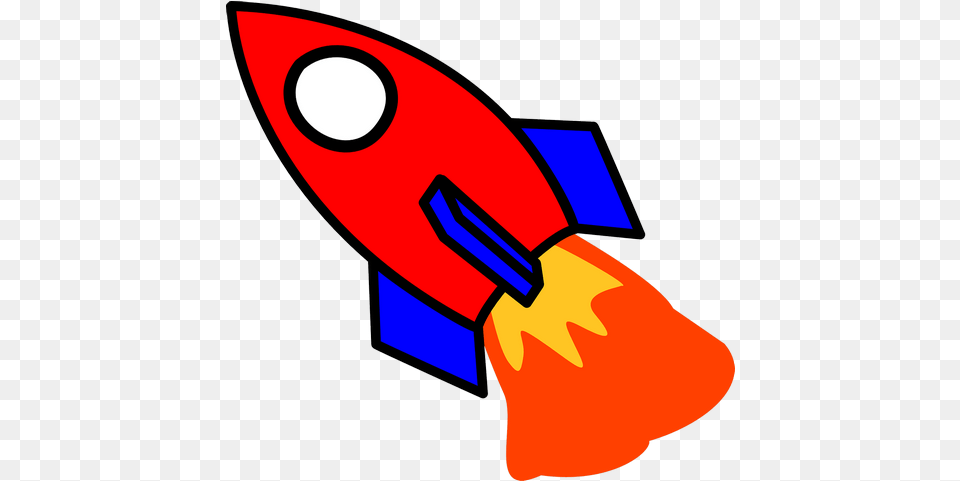 Rocket Start Fire Cartoon Red Images U2013 Red And Blue Rocket, Brush, Device, Tool Png Image