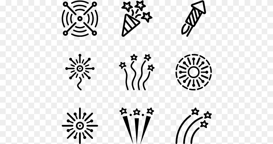 Rocket Vector Flower Icons, Gray Png Image