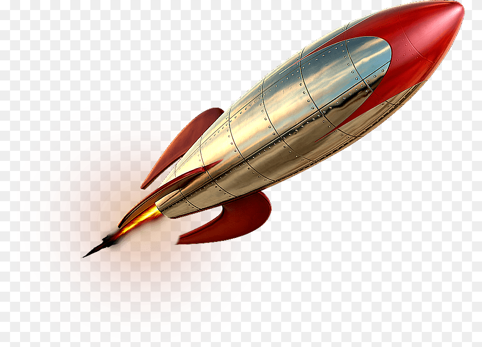 Rocket Vintage Drawing, Weapon, Aircraft, Transportation, Vehicle Png Image