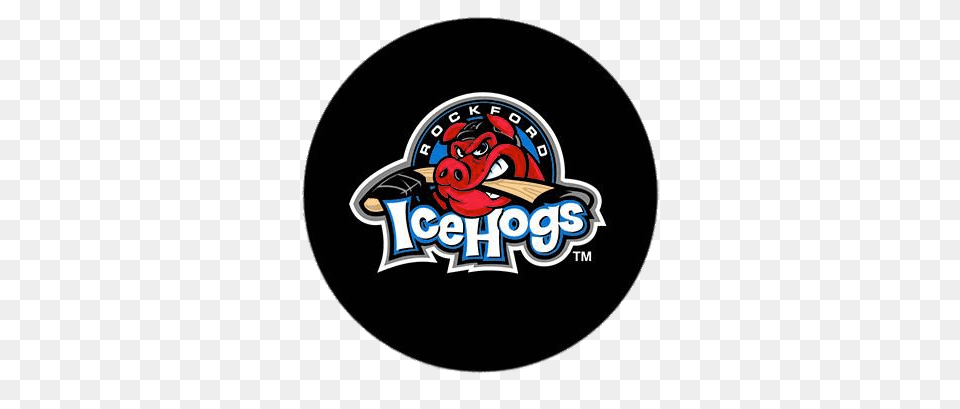 Rockford Icehogs Puck, Logo, Sticker, Emblem, Symbol Png