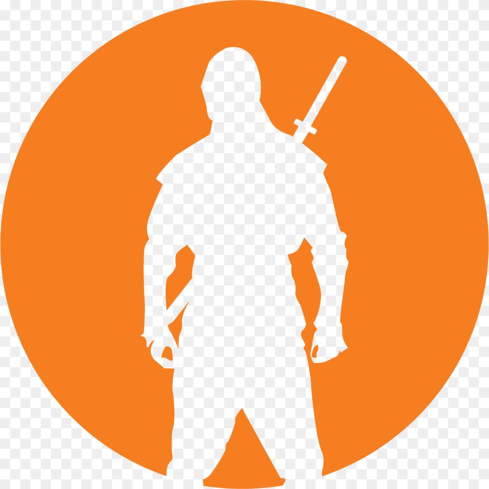 Rockford Ninja Warrior Logo Clipart Orange Ninja, People, Person, Adult, Male Png Image