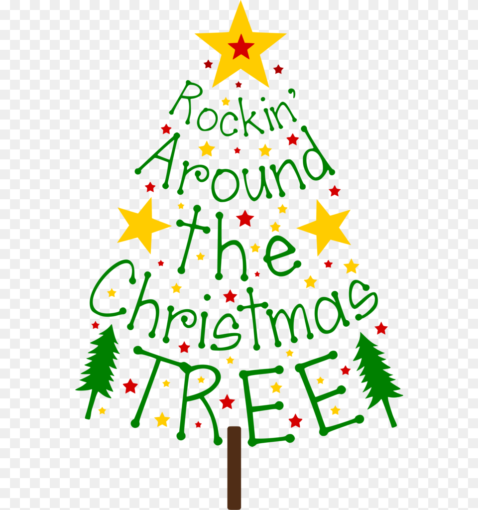 Rockin Around The Christmas Tree Rockin Around The Christmas Tree Clipart, Christmas Decorations, Festival, Symbol, Plant Free Png Download