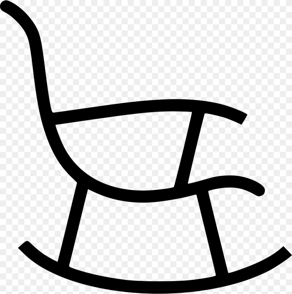 Rocking Chair Rocking Chair Outline Vector, Furniture, Bow, Weapon, Rocking Chair Free Transparent Png