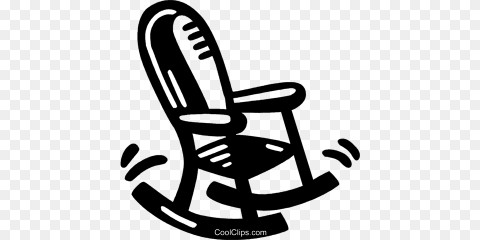 Rocking Chair Royalty Vector Clip Art Illustration, Furniture, Rocking Chair Png Image
