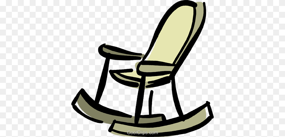 Rocking Chair Royalty Vector Clip Art Illustration, Furniture, Rocking Chair Free Png