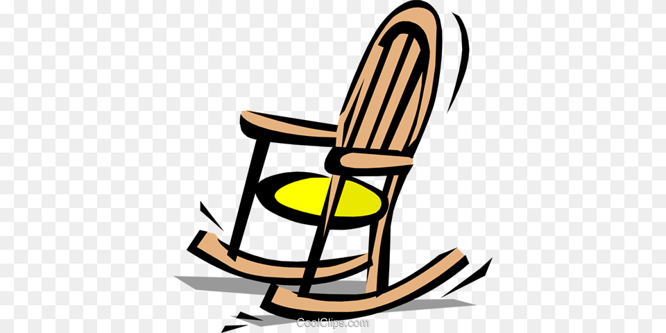 Rocking Chair Royalty Vector Clip Art Illustration, Furniture, Rocking Chair Free Png Download