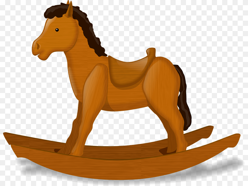 Rocking Horse Clipart Transparent, Animal, Colt Horse, Mammal, Furniture Png