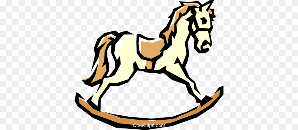 Rocking Horse Royalty Free Vector Clip Art Illustration, Animal, Colt Horse, Mammal, Baby Png