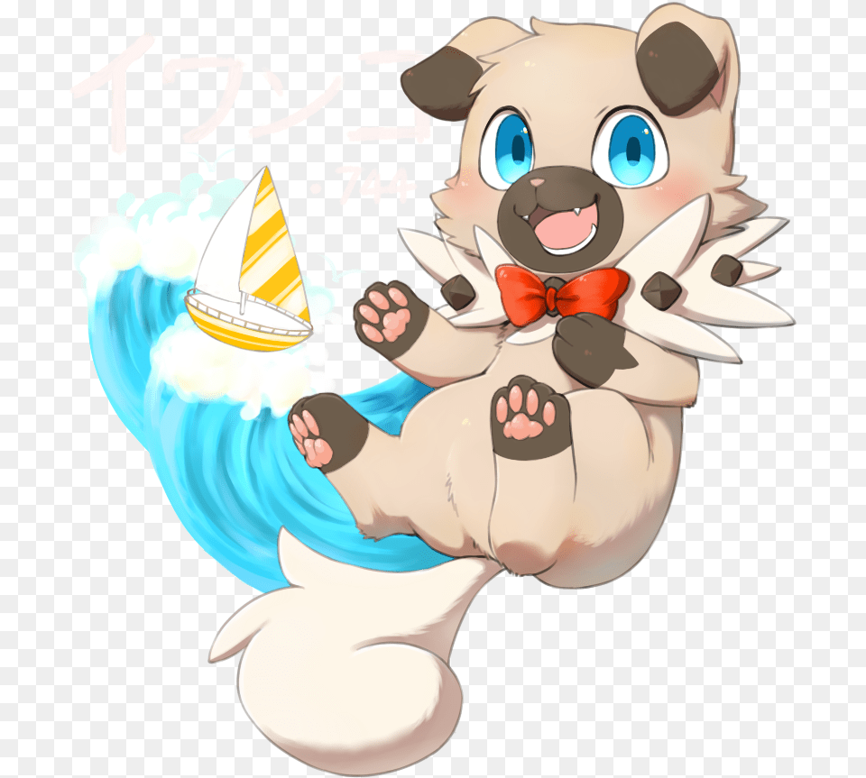 Rockruff Illustration, Book, Comics, Publication, Cream Free Png Download