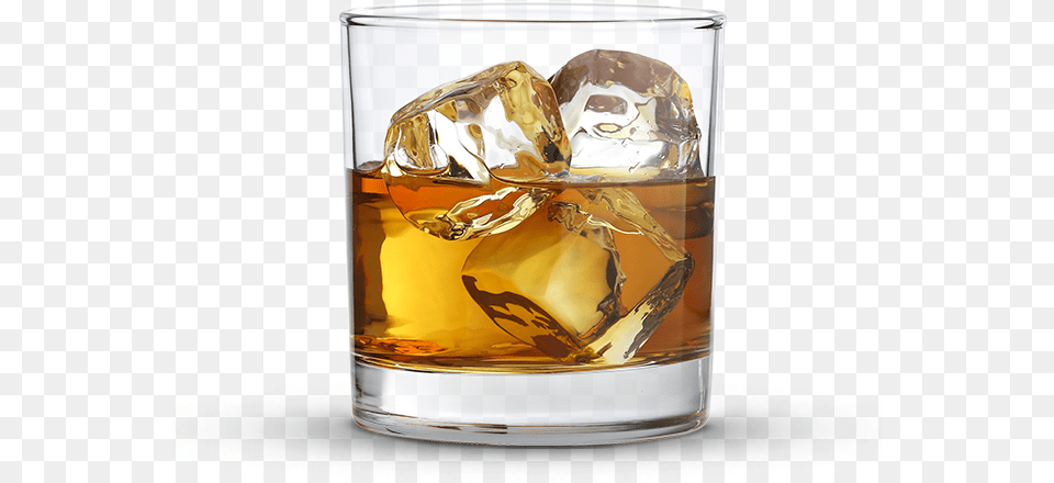 Rocks Transparent Background Glass Of Whiskey, Alcohol, Beverage, Liquor, Whisky Free Png Download
