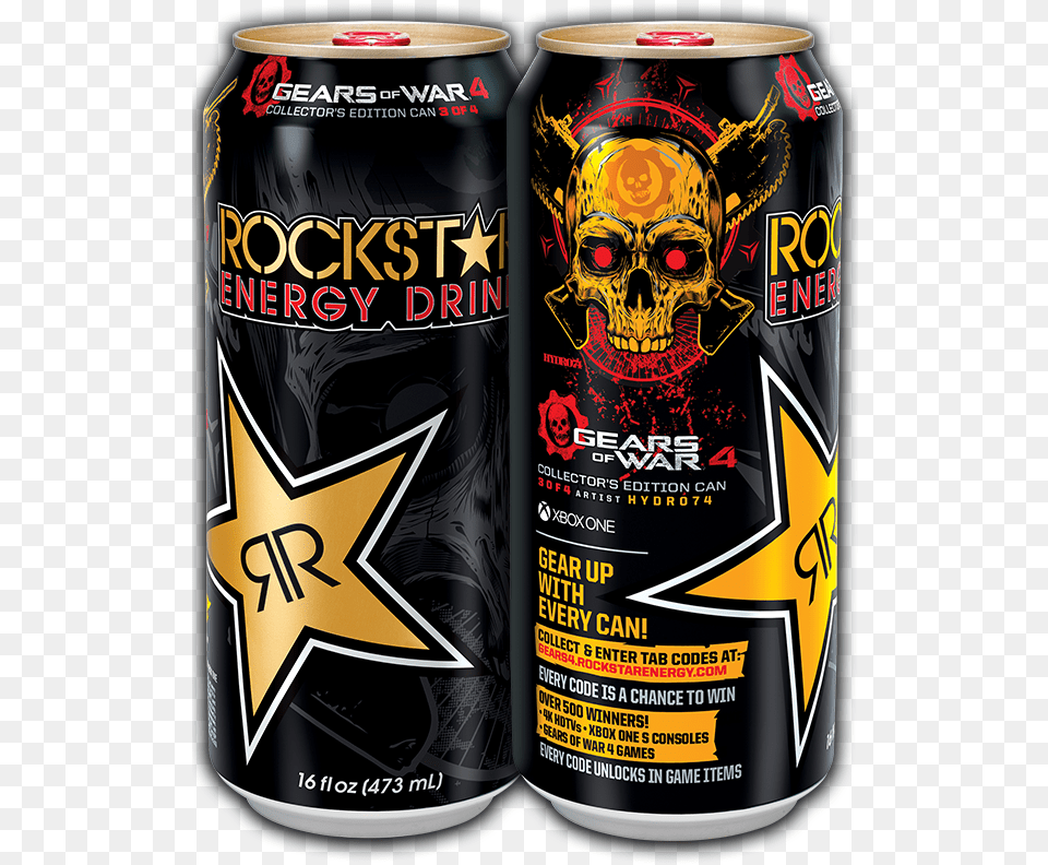 Rockstar Energy Drink Rockstar Energy Drink Gears Of War, Alcohol, Beer, Beverage, Can Free Transparent Png