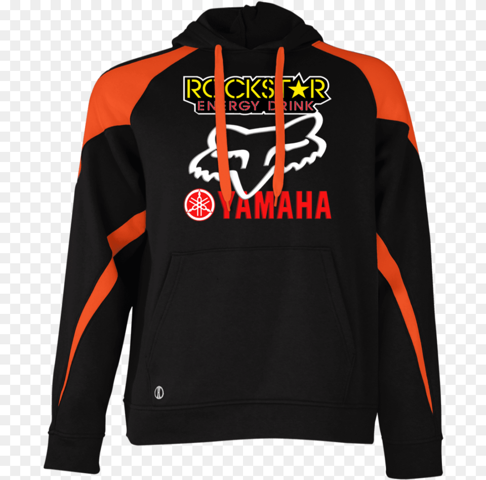 Rockstar Energy Yamaha Fox Racing Holloway Colorblock Fox Racing Hoodie, Clothing, Knitwear, Sweater, Sweatshirt Free Transparent Png