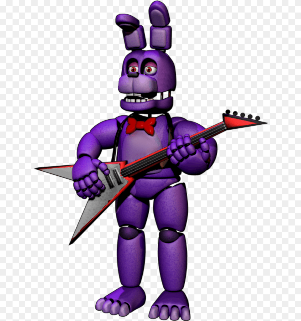 Rockstar Fnaf Original Bonnie Fnaf 6 Rockstar Bonnie, Toy, Purple Png