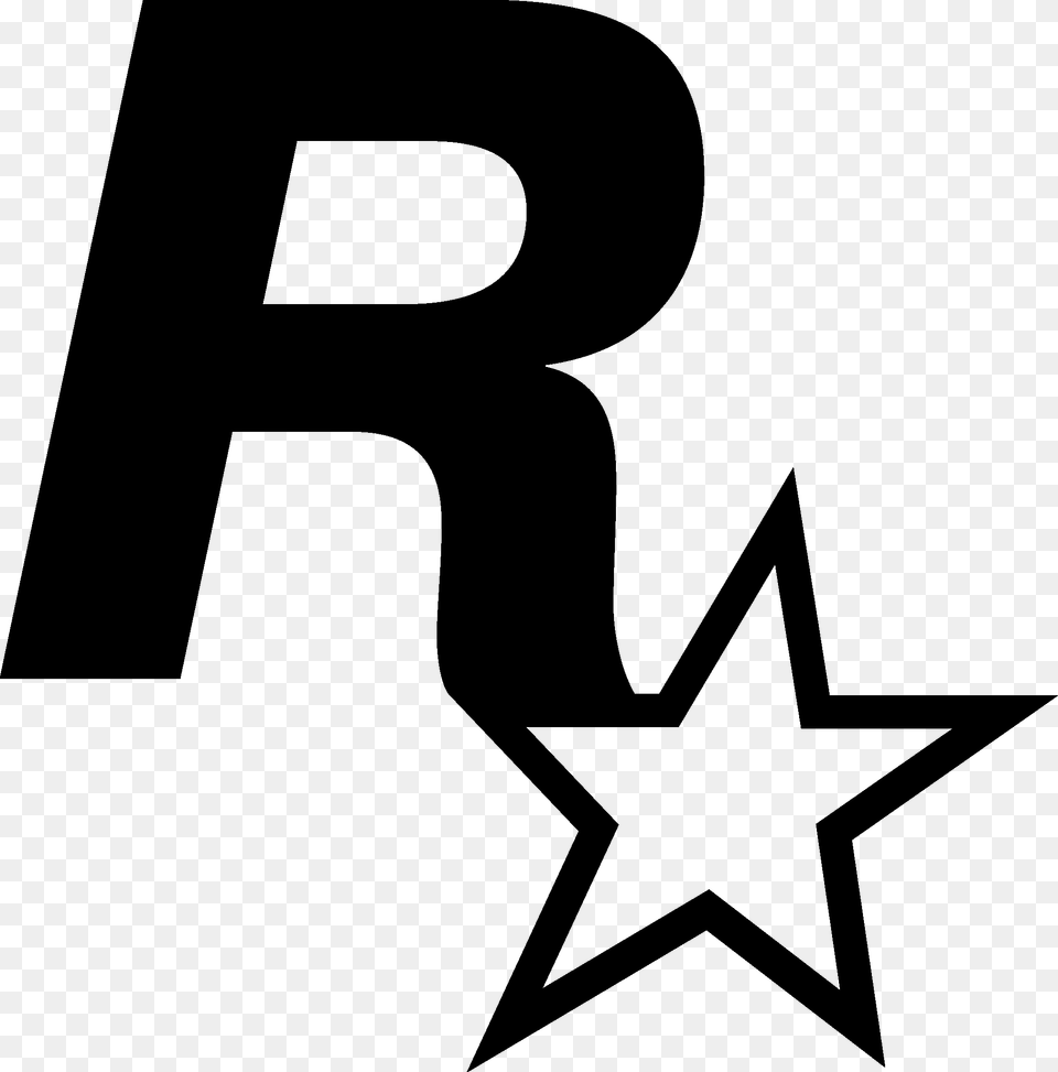 Rockstar Games Logo, Symbol, Star Symbol, Text Free Png