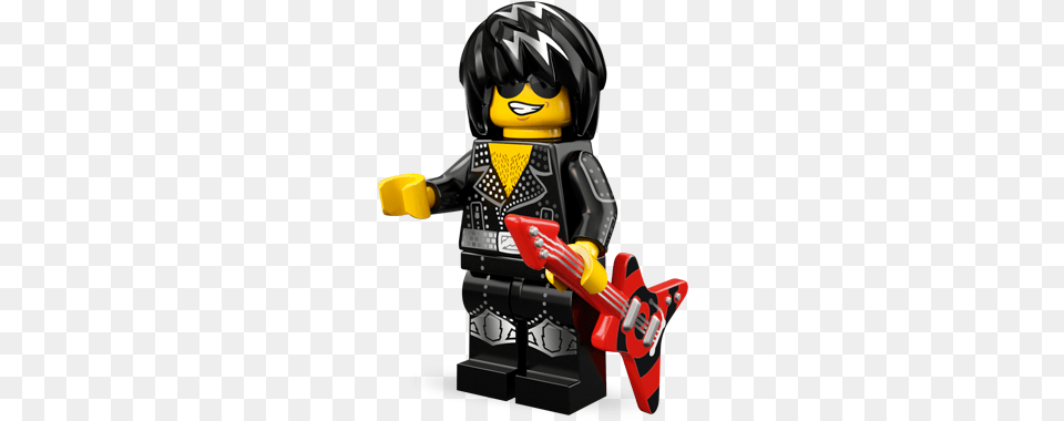Rockstar Lego Minifigures Series 12 Rock Star Minifigure Loose, Helmet, Person Png Image