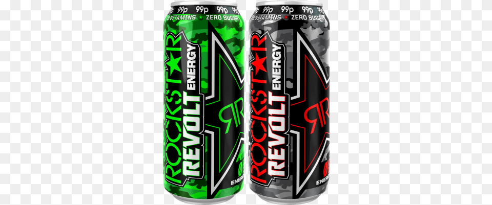 Rockstar Revolt Energy Drink, Can, Tin, Beverage, Soda Free Png