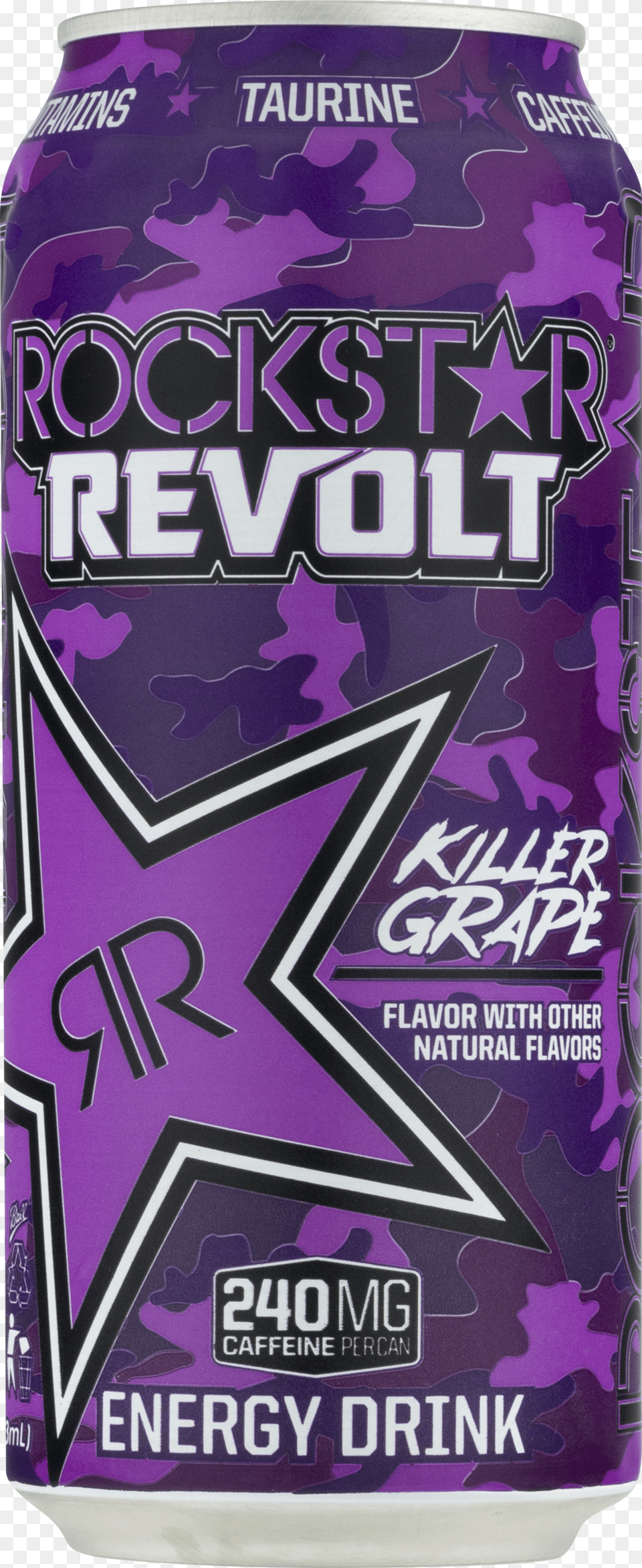 Rockstar Revolt Killer Grape, Can, Tin Png