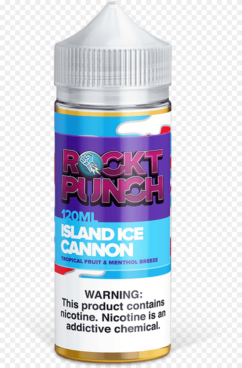 Rockt Punch Collection Island Ice Cannon 120ml Vape Rockt Punch Ultra Magnetic Fruit Loops, Paint Container, Can, Tin Png