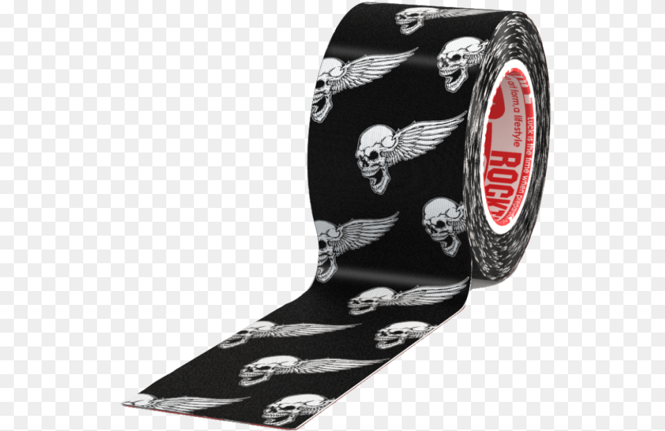 Rocktape Black Skull, Tape, Animal, Bird, Machine Png