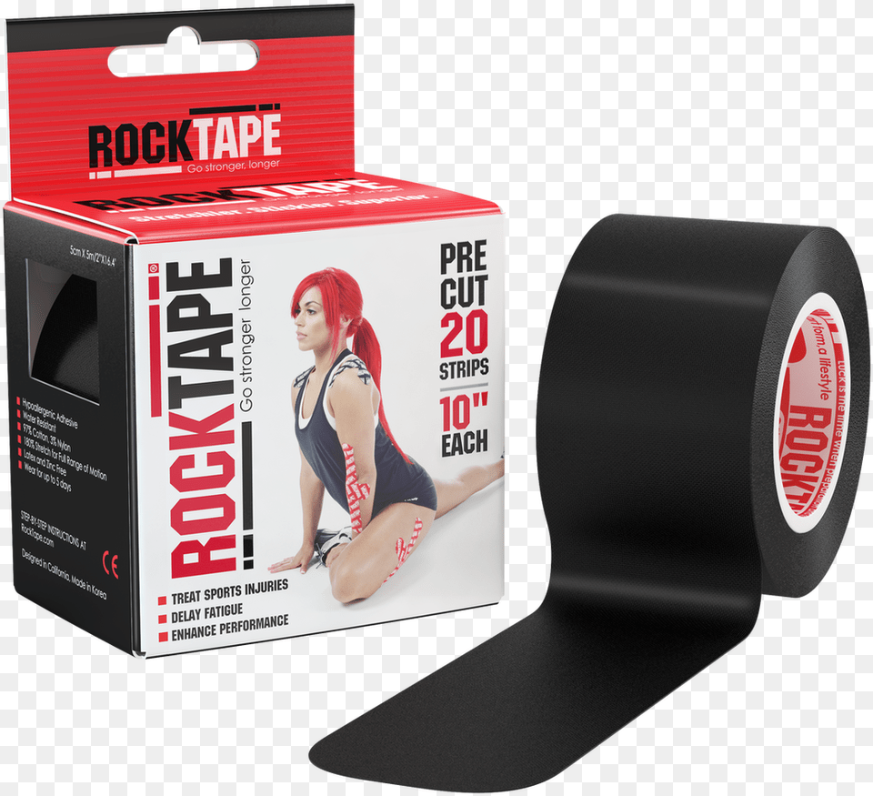 Rocktape H20 Black, Adult, Female, Person, Woman Png