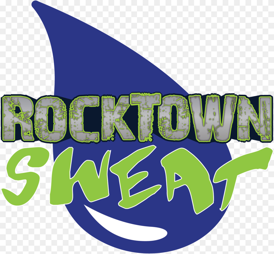 Rocktown Sweat White Outline Graphic Design, Logo, People, Person Png