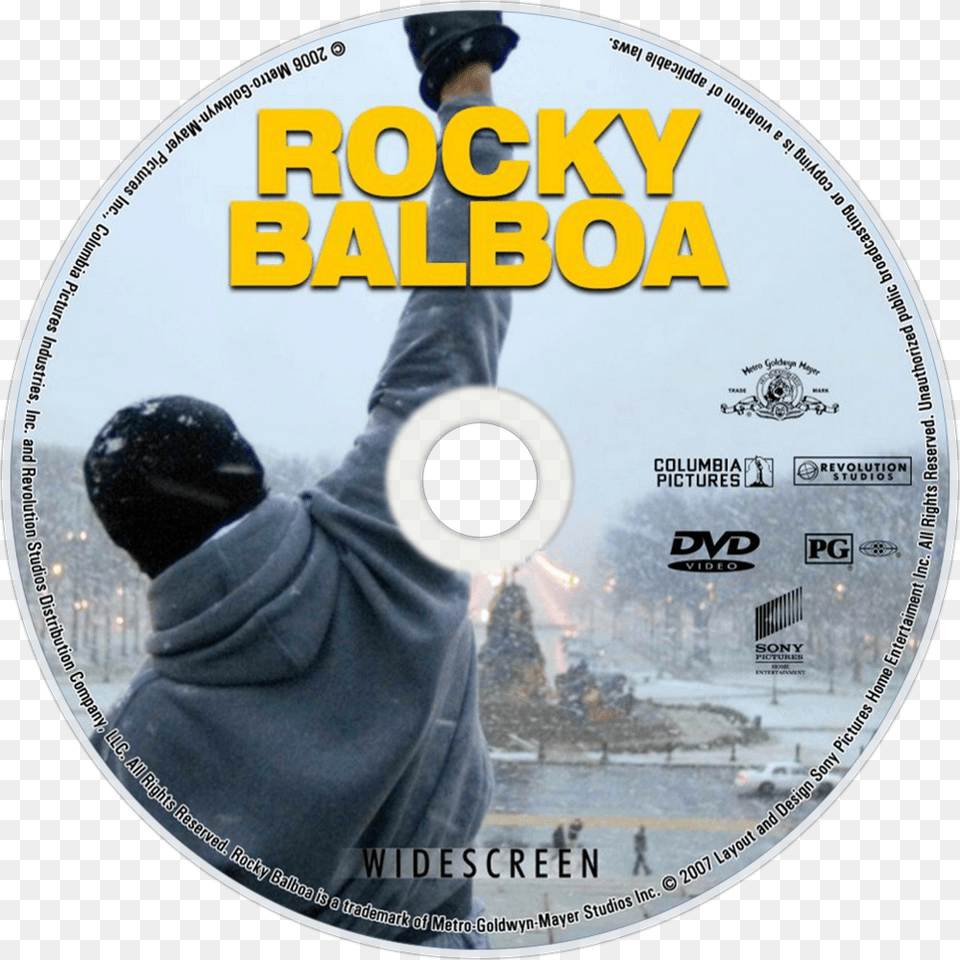 Rocky Balboa Dvd Disc Image Movie Poster Sylvester Stallone Motivational Quote, Adult, Disk, Male, Man Free Png Download
