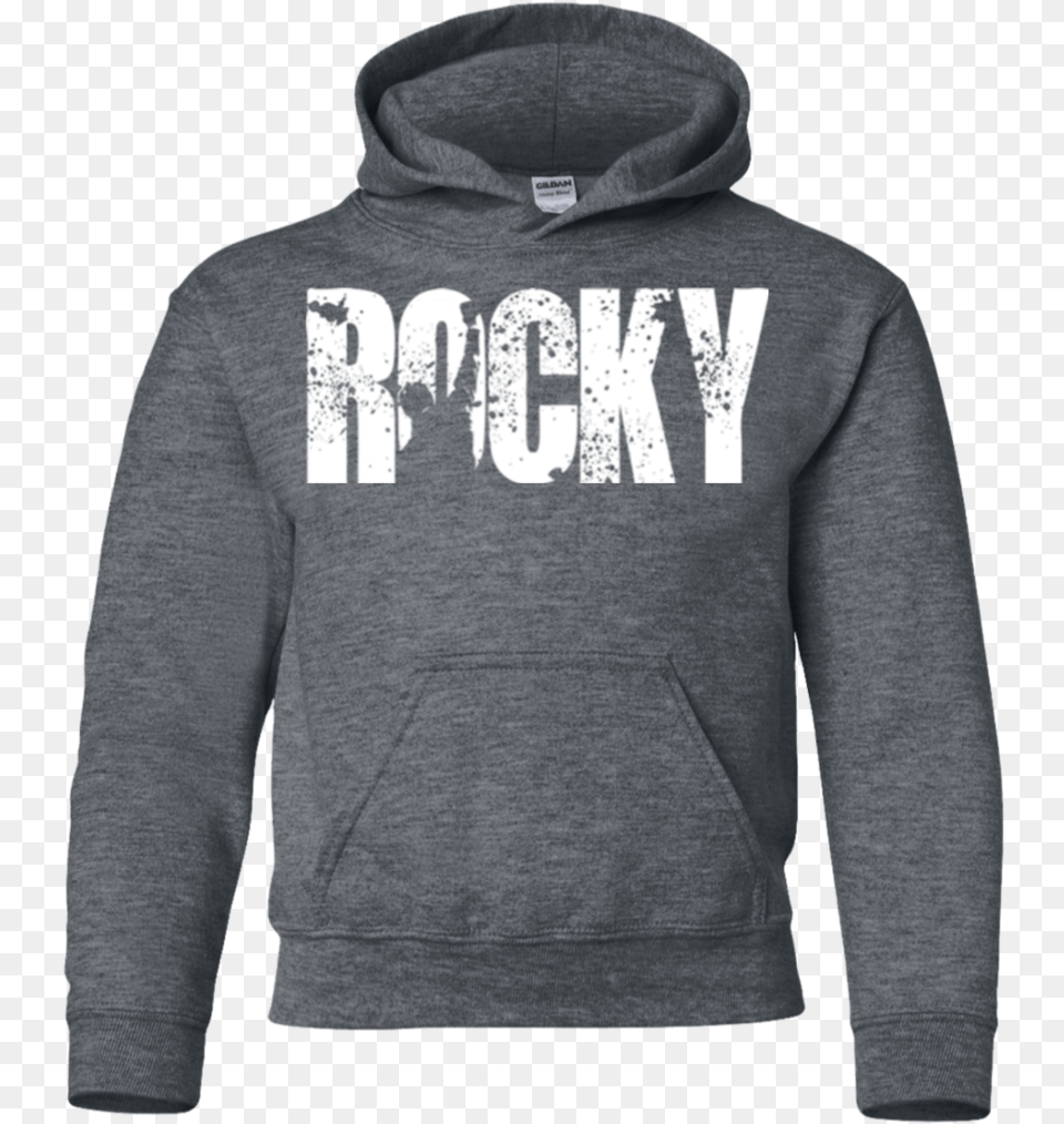 Rocky Balboa Officially Licensed Youth Ls Shirtsweatshirthoodie Hoodie, Clothing, Hood, Knitwear, Sweater Free Png