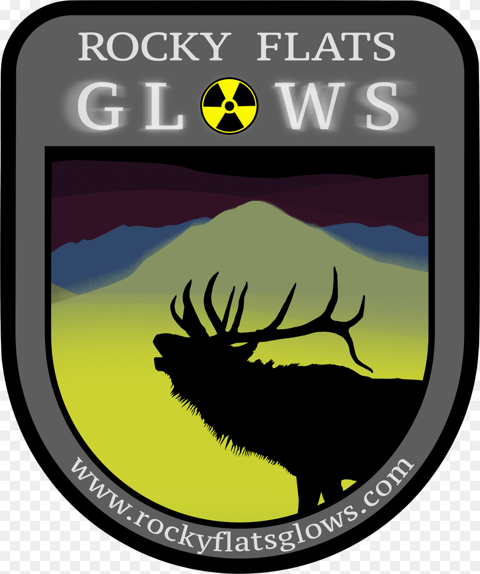 Rocky Flats Glows Logo Radioactive Sign, Animal, Deer, Mammal, Wildlife Png Image