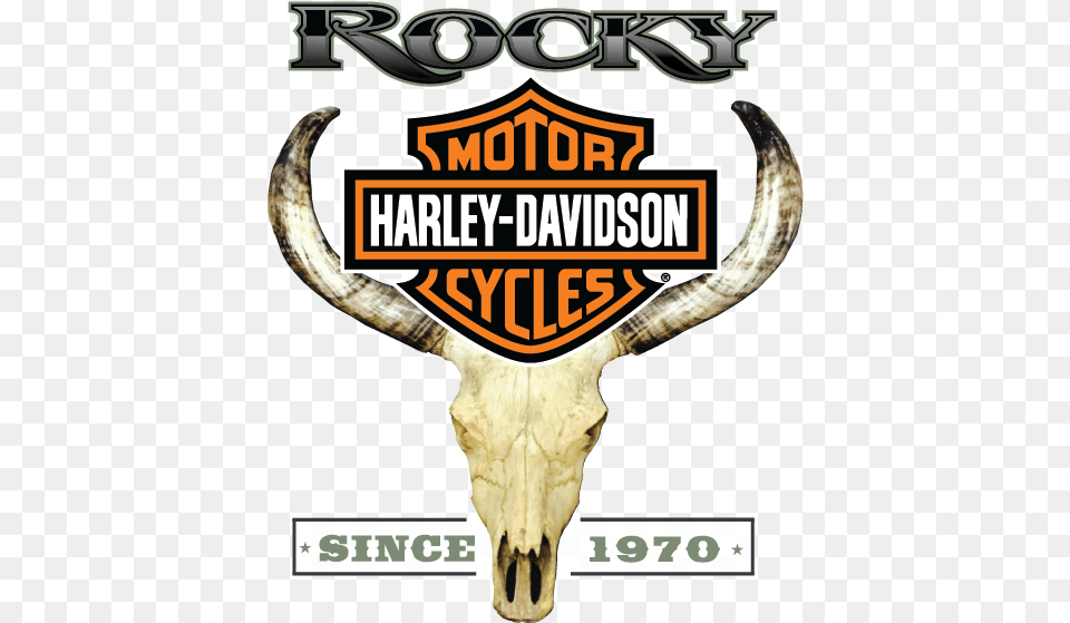 Rocky Harley Davidson Logo Rocky Harley Davidson Logo, Animal, Cattle, Livestock, Longhorn Free Png Download
