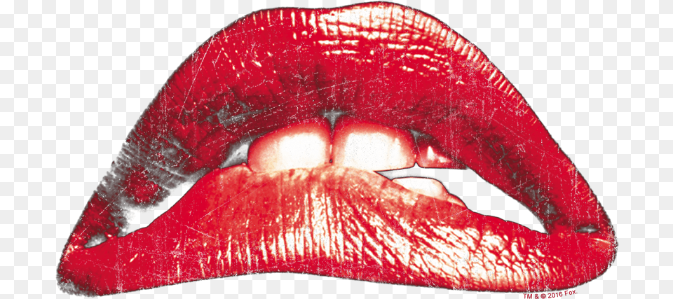 Rocky Horror Picture Show Classic Lips Men39s Tall Fit Rocky Horror Picture Show Rhps Lips Logo On Black, Body Part, Mouth, Person Free Png