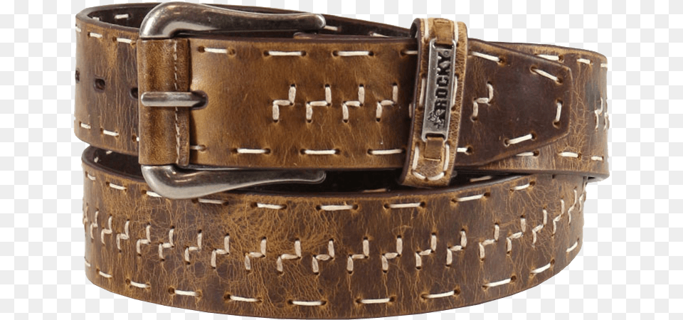 Rocky Men S Full Grain Leather Outdoor Belt Wcream Mens Distressed Leather Belts, Accessories, Buckle, Animal, Bird Free Png Download