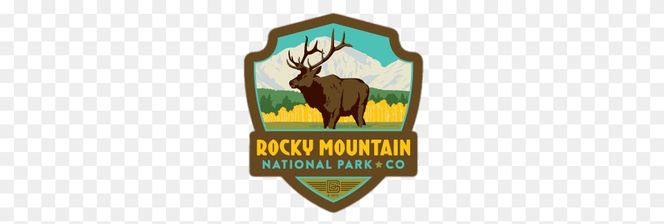 Rocky Mountain National Park Emblem, Animal, Deer, Mammal, Wildlife Png Image