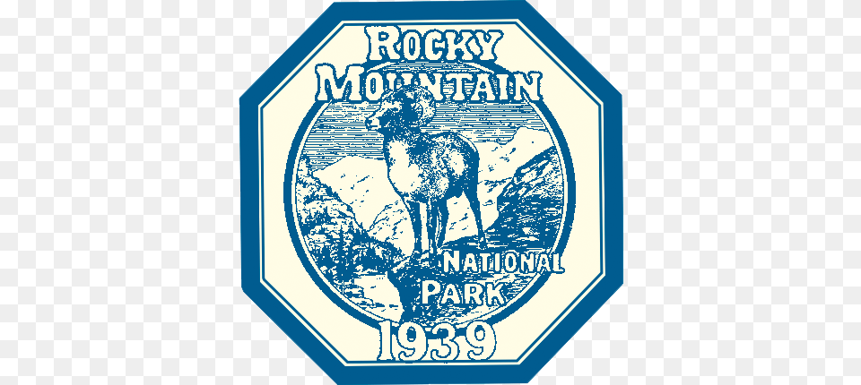Rocky Mountain National Park Vintage, Logo, Symbol, Face, Head Free Png Download