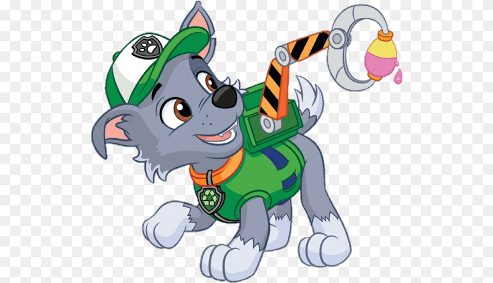 Rocky Picsart Paw Patrol Stickers, Cartoon, Animal, Bear, Mammal Png Image