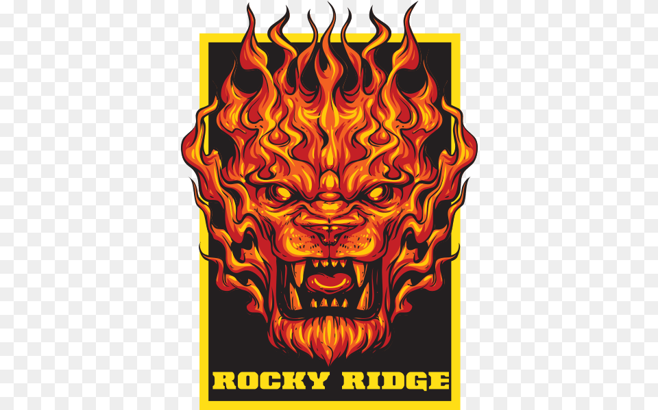 Rocky Ridge Flame, Advertisement, Poster, Animal, Lion Png