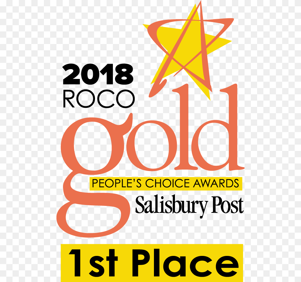 Rocogold 2018 Logo 1st Place Salisbury Post, Advertisement, Poster, Symbol, Person Free Png