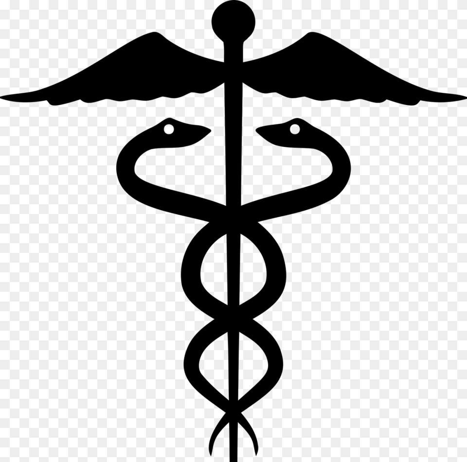 Rod Of Asclepius Staff Of Hermes Caduceus As A Symbol Rod Of Asclepius, Emblem, Cross, Weapon Free Png Download