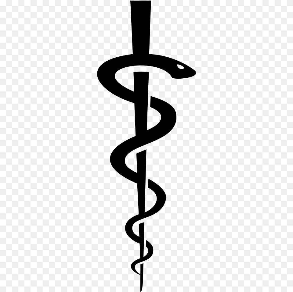 Rod Of Asclepius Vector Rod Of Asclepius, Gray Free Png Download
