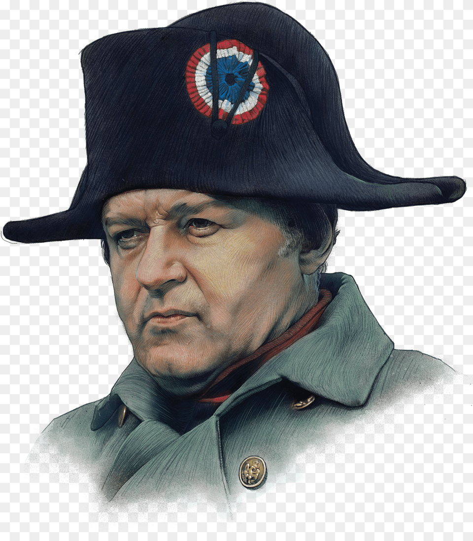 Rod Steiger As Napoleon Bonaparte In Waterloo, Cap, Clothing, Hat, Adult Png Image