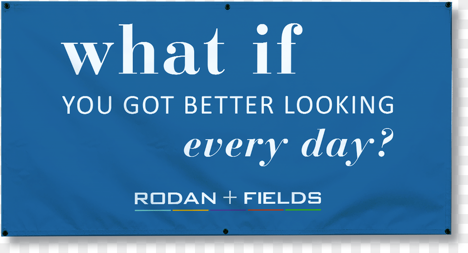 Rodan Fields What If Electric Blue, Advertisement, Text, Sign, Symbol Free Png