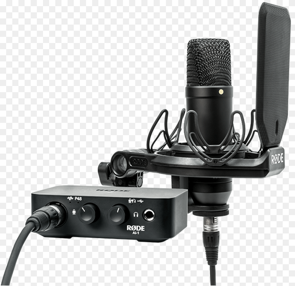 Rode Nt1 Condensor Microphone Plus Ai1 Interface Complete Studio Kit Rode Nt1a1, Electrical Device, Electronics Png Image