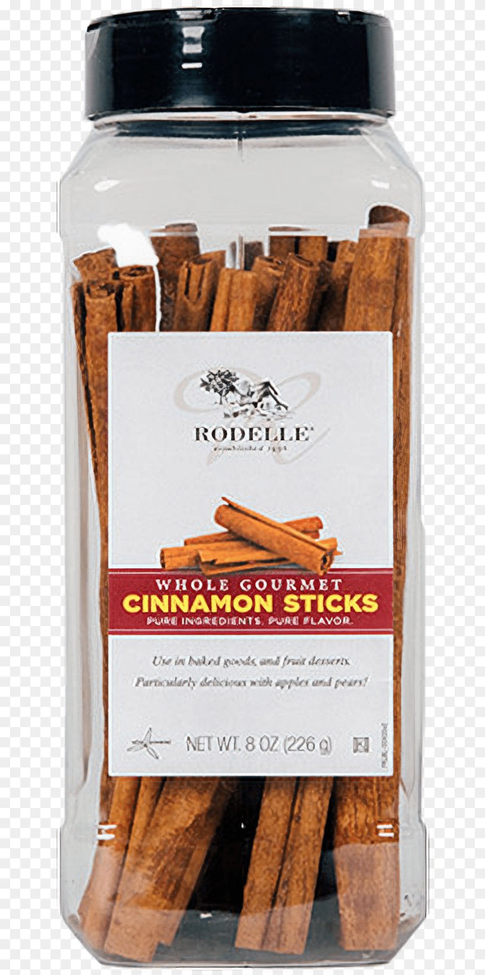 Rodelle Cinnamon Sticks 8 Oz Whole 6quot Sticks, Jar, Bottle, Cosmetics, Perfume Free Png