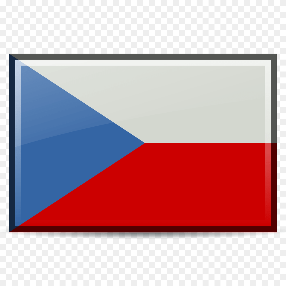 Rodentia Icons Flag Cz Clipart, Triangle, Czech Republic Flag Png