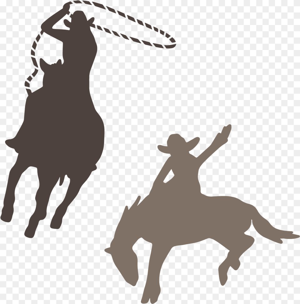 Rodeo Bronc Riding Calf Roping Cowboy Stock Western Svg Files, Person Free Png Download