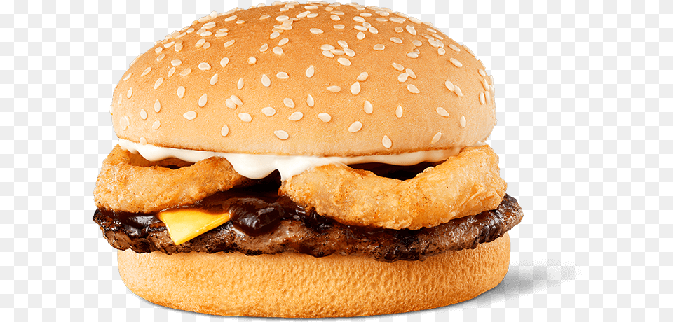 Rodeo Cheeseburger Hungry Jacks Onion Rings, Burger, Food Free Png