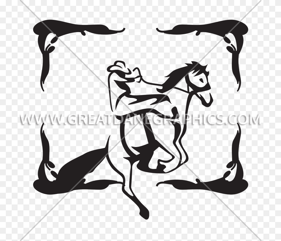 Rodeo Old School Production Ready Artwork For T Shirt Printing, Bow, Weapon, Animal Free Transparent Png