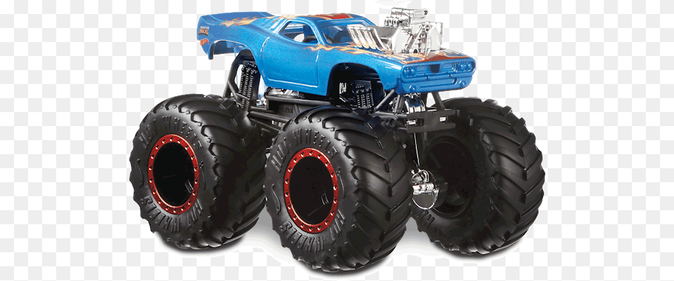 Rodger Dodger In Blue Hot Wheels Monster Trucks Car Rodger Dodger Monster Trucks, Tire, Plant, Device, Grass Png Image