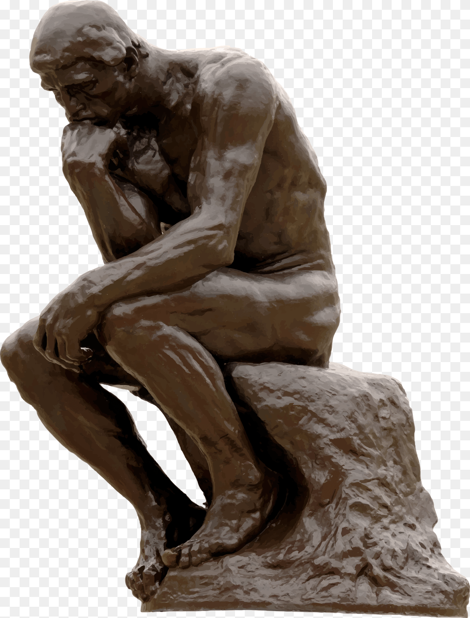 Rodin Sculpture, Art, Adult, Male, Man Free Png